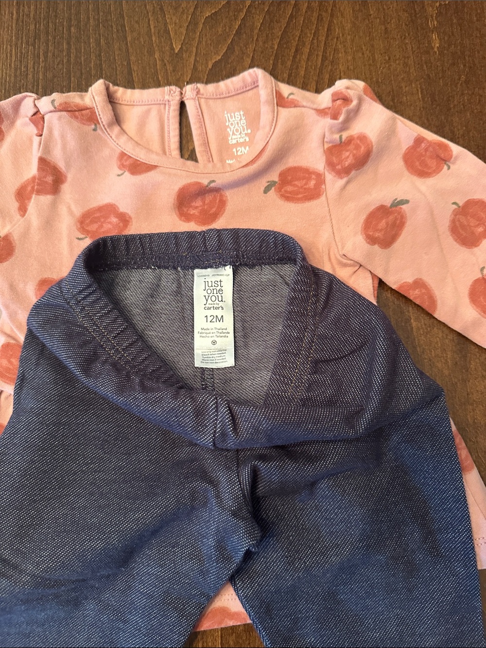 Carter’s Baby Girl Fall Clothes Set - Navy, Pink, Rose - Picture 3 of 10